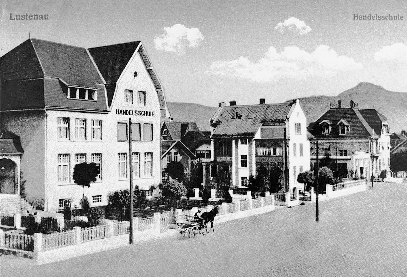 Historische Ansicht der damaligen Lustenauer Handelsschule