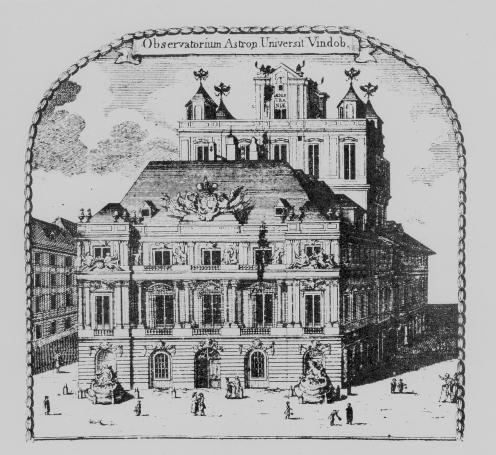 Die Neue Aula wurde 1756 als Geschenk des Kaiserpaares Maria Theresia und Franz Stephan an die Universität Wien feierlich übergeben.