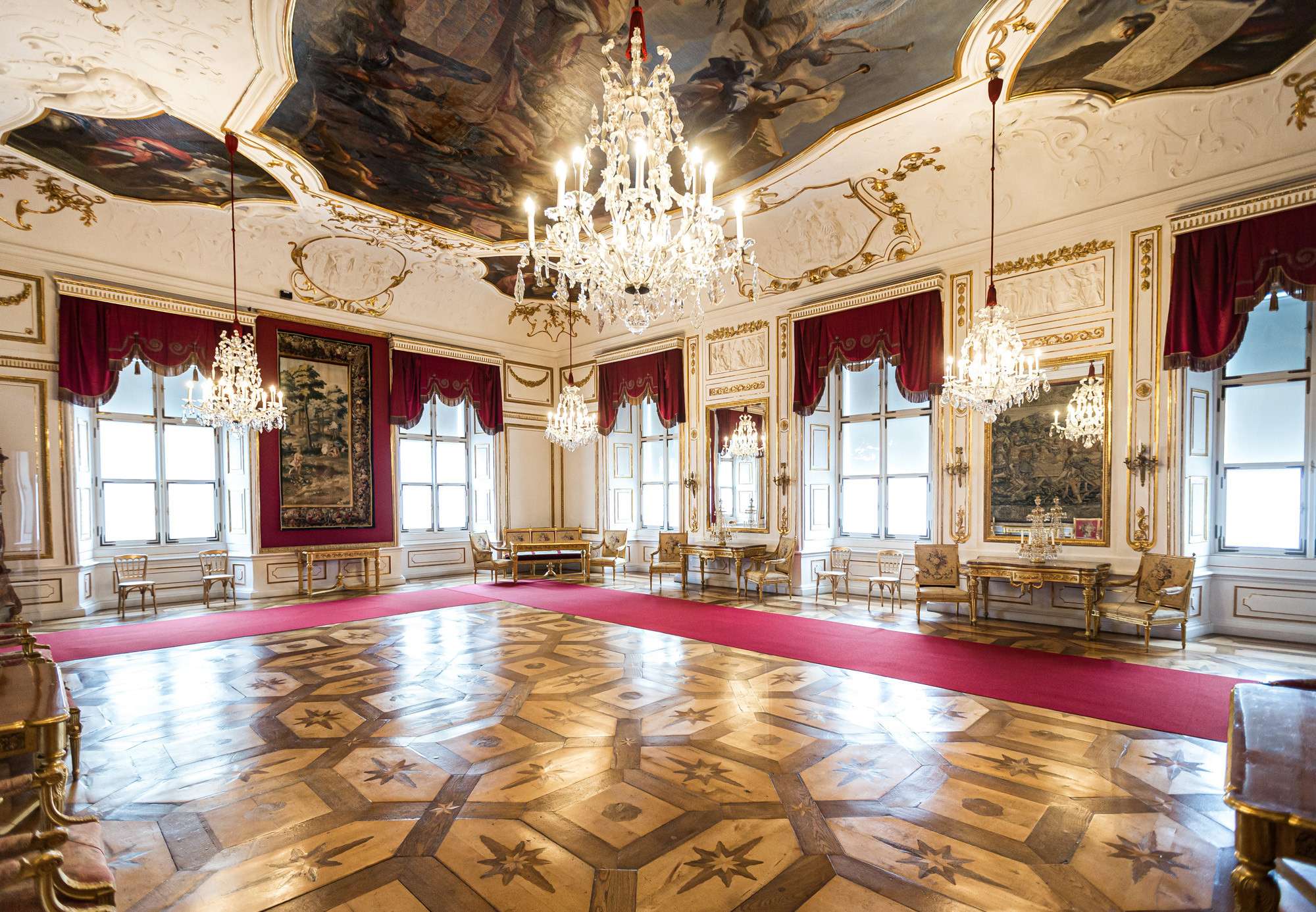 Audienzsaal in den Prunkräumen des DomQuartiers Salzburg